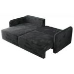 Narożnik MESTO L - strona lewa - ciemnoszary, plusz