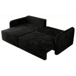 Narożnik MESTO L - strona lewa - czarny, plusz