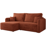 Narożnik MESTO L - strona lewa - pomarańczowy, plusz