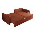 Narożnik MESTO L - strona lewa - pomarańczowy, plusz