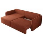 Narożnik MESTO L - strona lewa - pomarańczowy, plusz