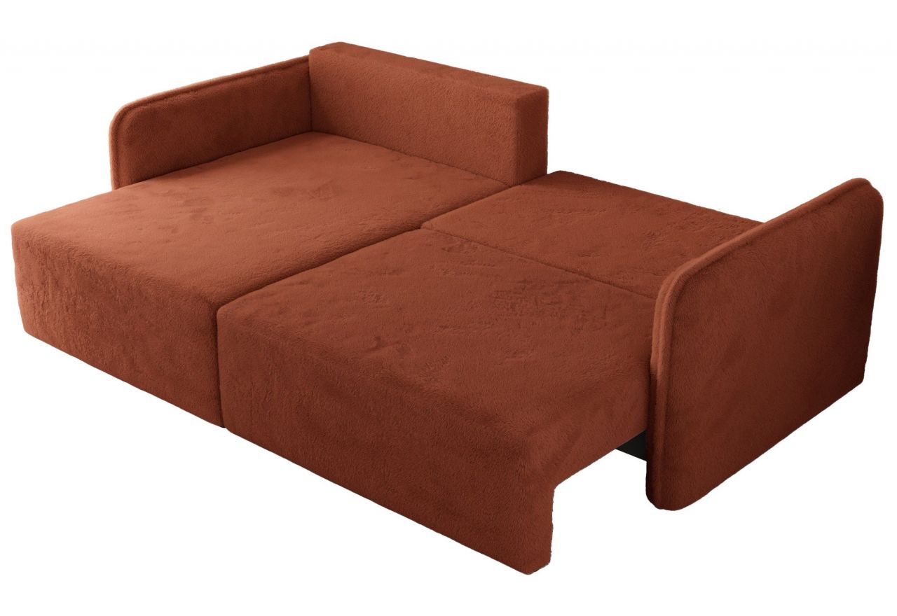 Narożnik MESTO L - strona lewa - pomarańczowy, plusz