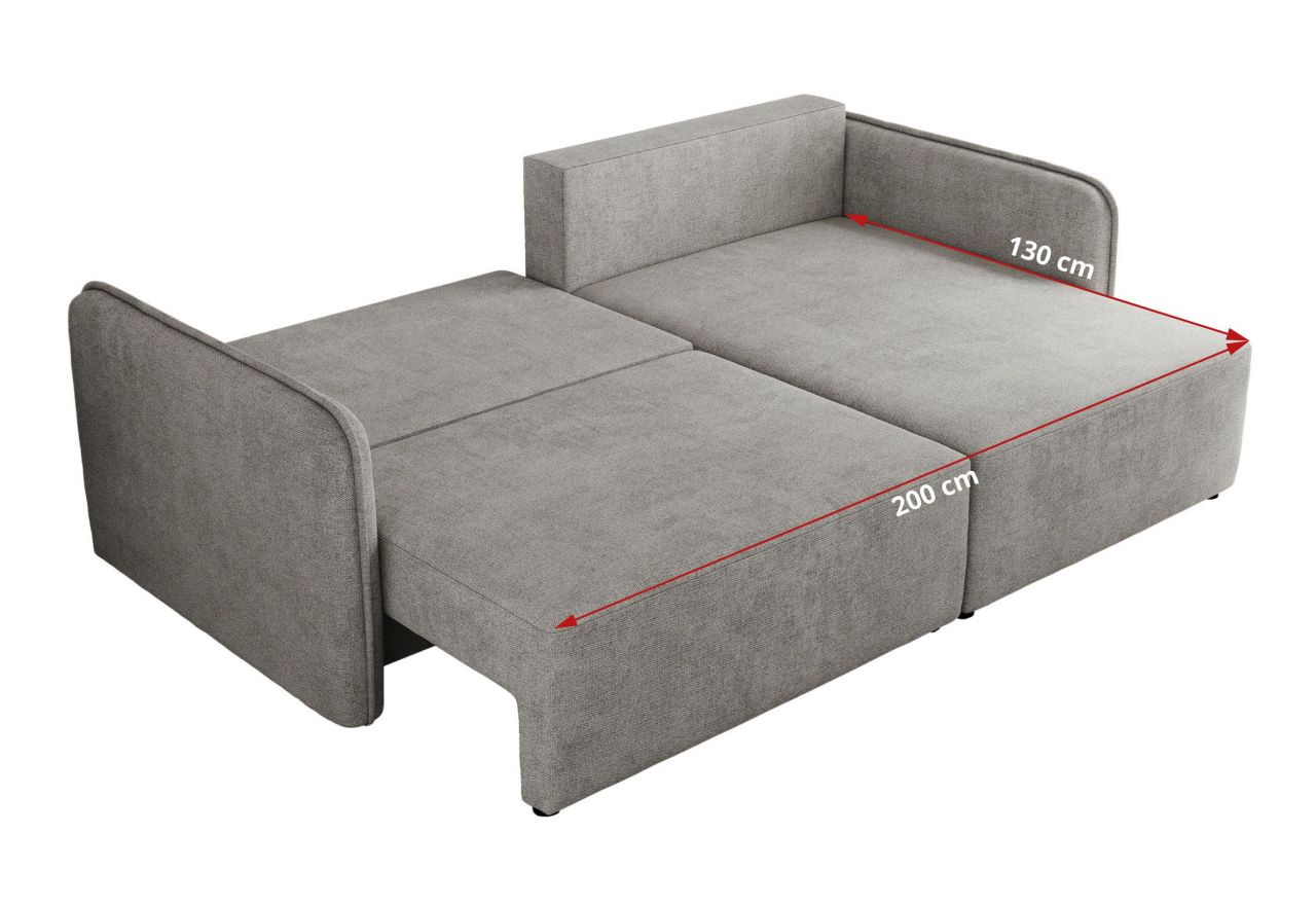 Narożnik MESTO L - strona lewa - jasnoszary, struktura