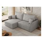 Narożnik MESTO L - strona lewa - jasnoszary, struktura