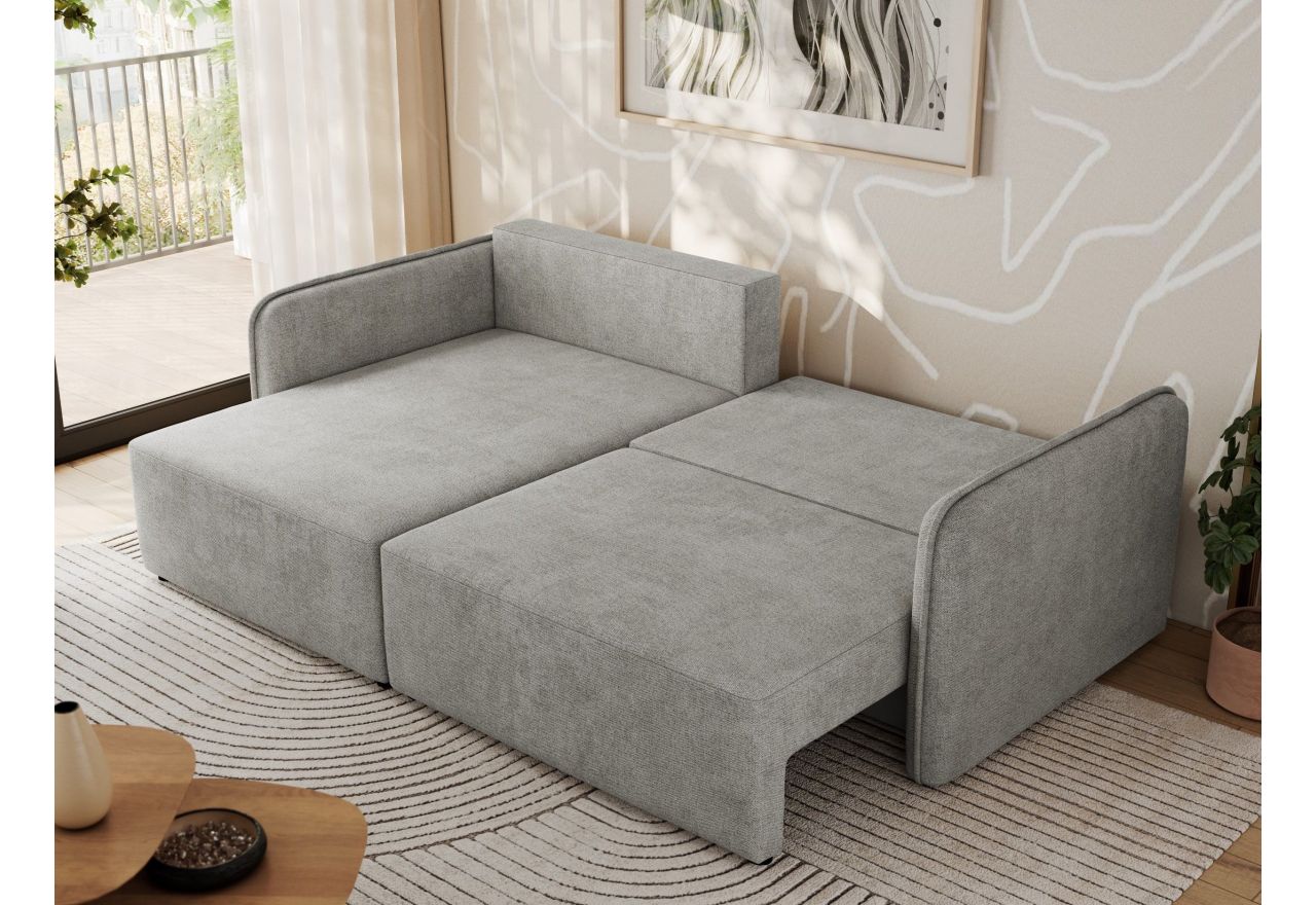 Narożnik MESTO L - strona lewa - jasnoszary, struktura