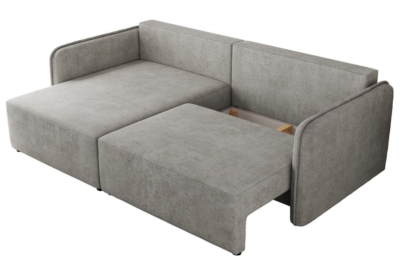 Narożnik MESTO L - strona lewa - jasnoszary, struktura