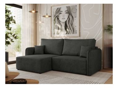 Narożnik MESTO L - strona lewa - szary, struktura