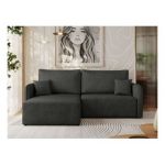 Narożnik MESTO L - strona lewa - szary, struktura