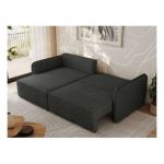 Narożnik MESTO L - strona lewa - szary, struktura