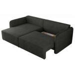 Narożnik MESTO L - strona lewa - szary, struktura