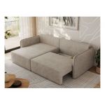 Narożnik MESTO L - strona lewa - beżowy, struktura