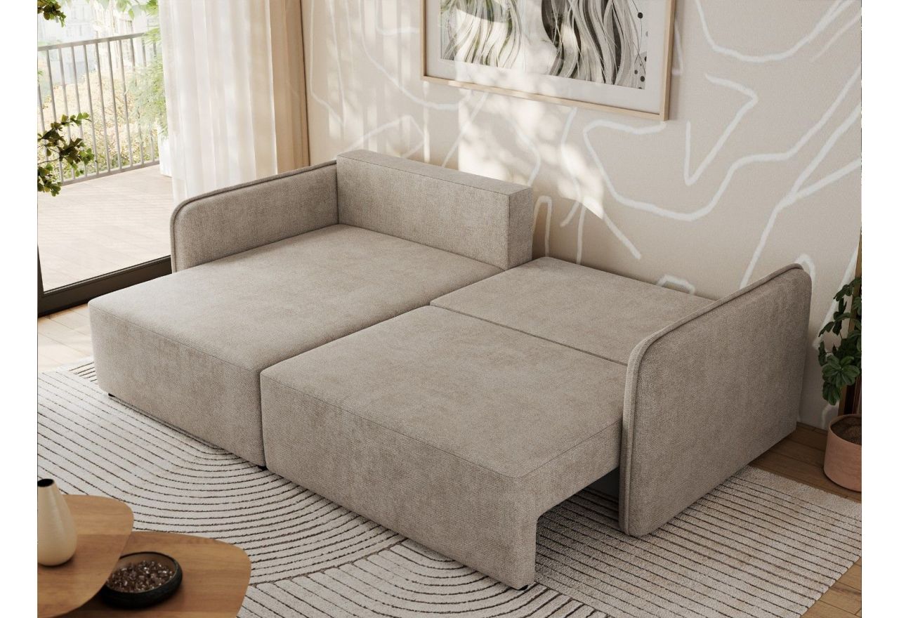 Narożnik MESTO L - strona lewa - beżowy, struktura