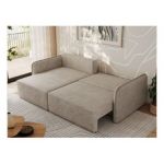 Narożnik MESTO L - strona lewa - beżowy, struktura