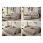 Narożnik MESTO L - strona lewa - beżowy, struktura