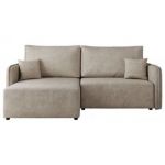 Narożnik MESTO L - strona lewa - beżowy, struktura