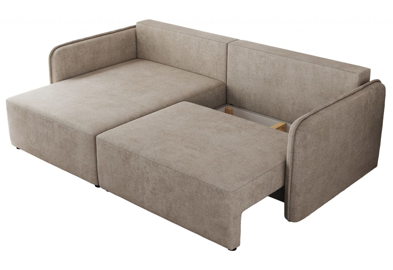 Narożnik MESTO L - strona lewa - beżowy, struktura