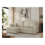 Narożnik MESTO L - strona lewa - beżowy, welvet