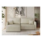 Narożnik MESTO L - strona lewa - beżowy, welvet