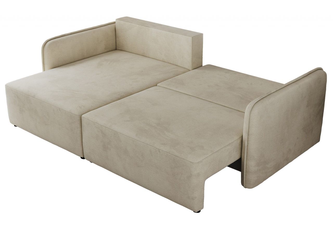 Narożnik MESTO L - strona lewa - beżowy, welvet