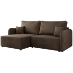 Narożnik MESTO L - strona lewa - brązowy, welvet