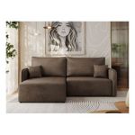 Narożnik MESTO L - strona lewa - brązowy, welvet