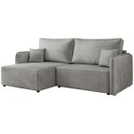 Narożnik MESTO L - strona lewa - jasnoszary, welvet