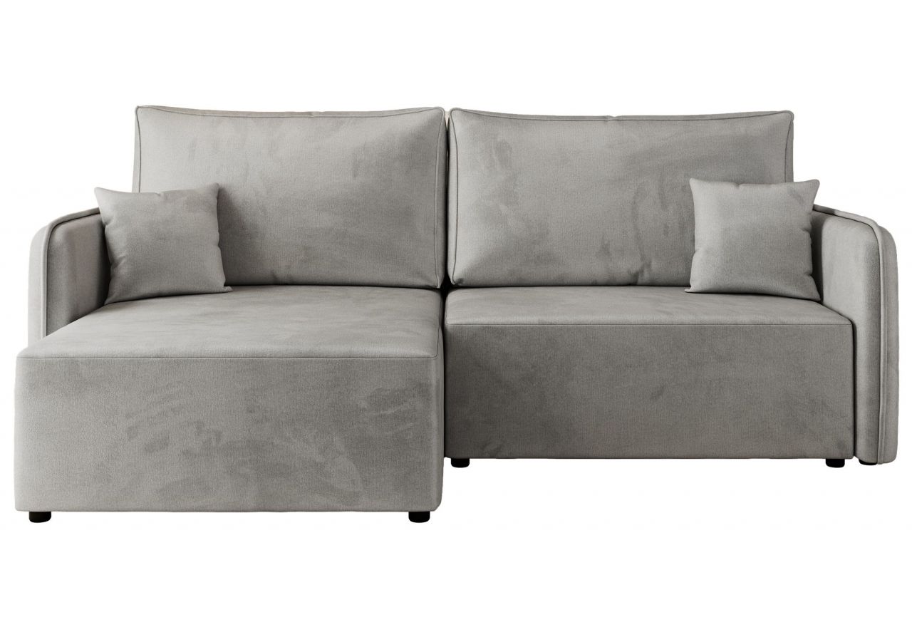 Narożnik MESTO L - strona lewa - jasnoszary, welvet