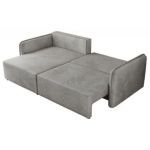 Narożnik MESTO L - strona lewa - jasnoszary, welvet