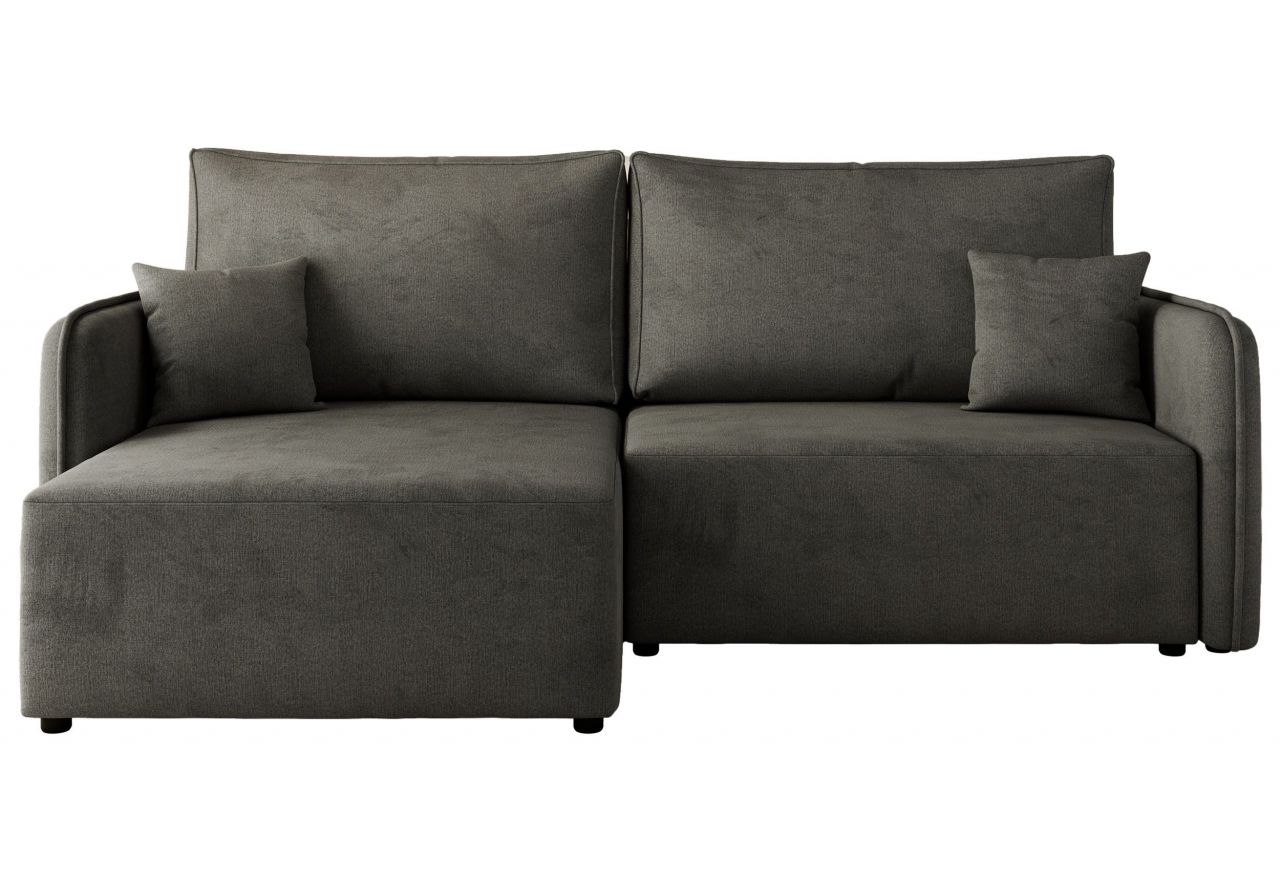 Narożnik MESTO L - strona lewa - ciemnoszary, welvet