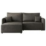 Narożnik MESTO L - strona lewa - ciemnoszary, welvet