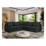 Narożnik VERSO L - uniwersalny - ciemnoszary, struktura