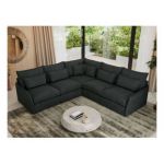 Narożnik VERSO L - uniwersalny - ciemnoszary, struktura