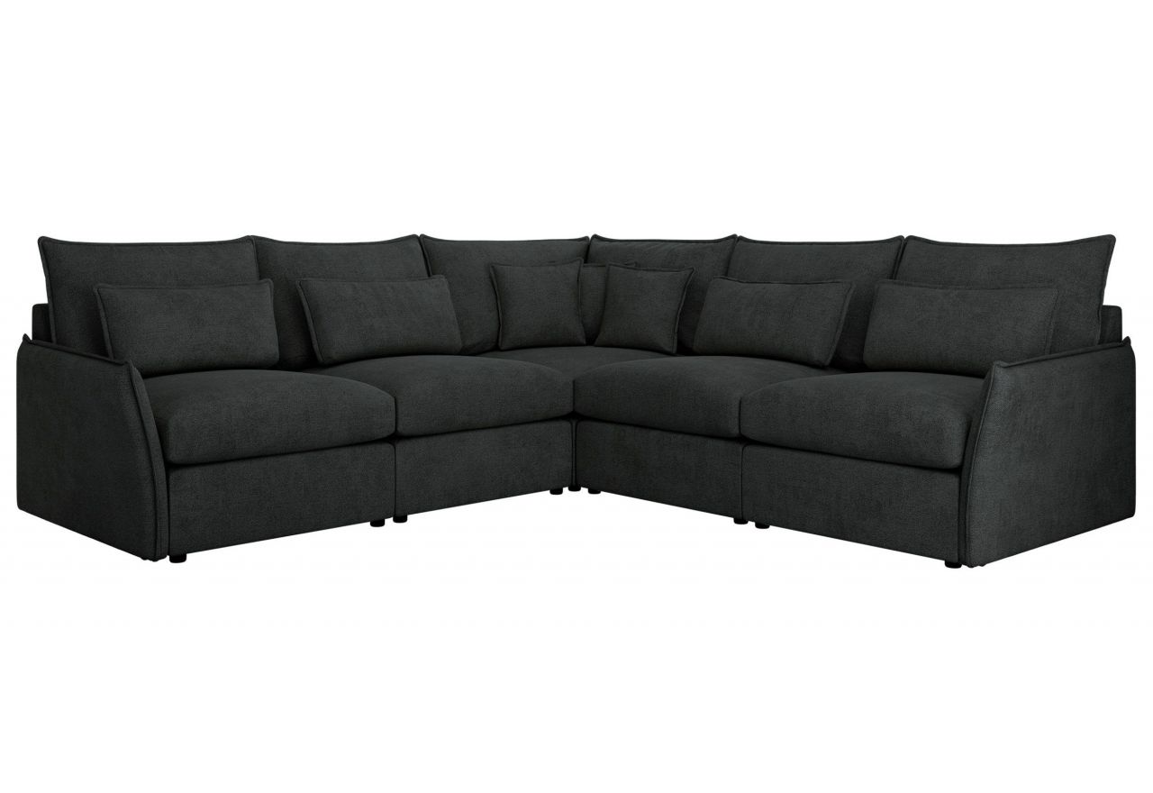 Narożnik VERSO L - uniwersalny - ciemnoszary, struktura