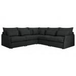 Narożnik VERSO L - uniwersalny - ciemnoszary, struktura