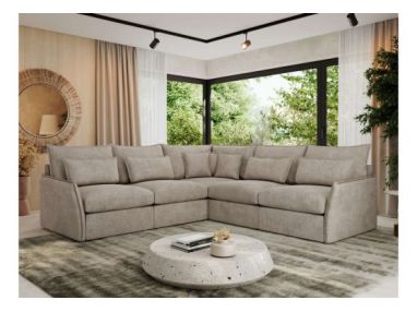 Narożnik VERSO L - uniwersalny - beżowy, struktura