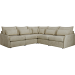 Narożnik VERSO L - uniwersalny - beżowy, welvet