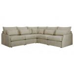 Narożnik VERSO L - uniwersalny - beżowy, welvet