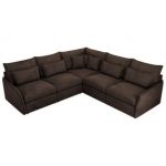 Narożnik VERSO L - uniwersalny - brązowy, welvet