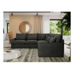 Narożnik VERSO L - uniwersalny - ciemnoszary, welvet