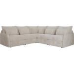 Narożnik VERSO L - uniwersalny - beżowy, sztruks