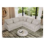 Narożnik VERSO L - uniwersalny - beżowy, sztruks