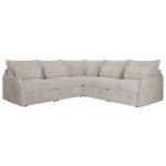 Narożnik VERSO L - uniwersalny - beżowy, sztruks