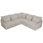 Narożnik VERSO L - uniwersalny - beżowy, sztruks