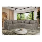 Narożnik VERSO L - uniwersalny - jasnobrązowy, sztruks