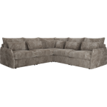 Narożnik VERSO L - uniwersalny - jasnobrązowy, sztruks