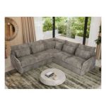 Narożnik VERSO L - uniwersalny - jasnobrązowy, sztruks