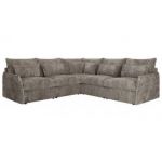 Narożnik VERSO L - uniwersalny - jasnobrązowy, sztruks