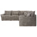 Narożnik VERSO L - uniwersalny - jasnobrązowy, sztruks