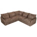 Narożnik VERSO L - uniwersalny - brązowy, sztruks