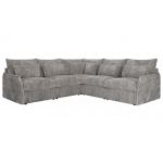 Narożnik VERSO L - uniwersalny - jasnoszary, sztruks